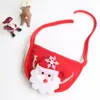 Promoção quente chapéu de Natal para cães e gatos, toalha de baba, babador Teddy outono e inverno, roupas com babador, artigos para fantasia