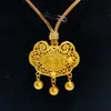 Prata de Lei S925 Estilo Chinês Ruyi Cadeado da Paz Corda Trançada Pingente Feminino Novo Estilo Chinês Cadeado da Sorte e Longevidade Acessório