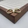 Versión Coreana Diseño de Nicho Pendientes de Aro Simples para Mujer, Pendientes con Personalidad Elegante de Lujo Ligero Set de Pendientes de Moda Tendencia Venta al por Mayor