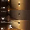 Luz Noturna com Sensor de Presença Gy109 Plug-In Modelo Semi-Cilíndrico Preto com Iluminação para Cima e para Baixo para Quarto e Corredor