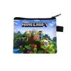 Monedero Infantil de Minecraft, Bolsa de Almacenamiento de Lona de Poliéster con Dibujos Animados para Estudiantes de Primaria, Bolso de Moda para Auriculares, Portátil
