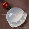 Pingente de Guanyin Buda de Ágata Natural Atacado, Pingente de Guanyin Ruyi de Calcedônia Branca Tipo Gelo, Pingente de Joia de Jade