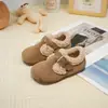 Zapatos Birkenstock para bebé niña estilo nuevo otoño e invierno 2026 zapatos de algodón para niños forrados de felpa zapatos blandos para caminar para bebés zapatos peludos para niñas