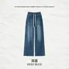 Jeans de Pierna Ancha Talla Plus para Mujer 2026, Adecuados para Tipos de Cuerpo Altos en Forma de Pera, de Cintura Alta, Corte Holgado, Adelgazantes, Versátiles, Pantalones Casuales de Pierna Recta