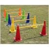 Cubo de 30 cm con Logo, Fondo Redondo y Agujeros, Palo con Logo, Marco de Vallas, Equipo de Entrenamiento de Fútbol, Marco de Salto de Altura, Equipo de Entrenamiento de Agilidad