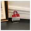 2026 Nuevo Bolso Kelly de Moda Bolso Cruzado para Mujer, Bolso de Mano Platino con Contraste de Color Transfronterizo, Bolso Elegante para Mujer de Comercio Exterior