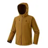 Jaqueta Softshell Outdoor de Marca da Moda, Unissex, Jaqueta Funcional à Prova de Vento e Três Provas para Outono e Inverno, Jaqueta Casual de Montanhismo Masculina