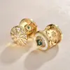 Brincos de Concha com Zircônia Estrela de Oito Pontas, Levemente Luxuosos, Compactos e Exquisitos, Brincos com Design Retrô de Nicho, Brincos Simples e de Alta Qualidade