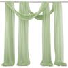 Arco de Velos de Boda Decoración Set de 2 Piezas Diseño de Lugar de Boda al Aire Libre Cortina de Tela Colgante Decoración de Boda