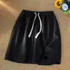 Shorts Waffle para Homens, Estilo Fino de Verão, Novo Solto Casual Esportivo Marca Tendência Praia Estilo Americano Comprimento no Joelho