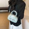 Bolso Pequeño Rojo de Textura de Alta Gama para Mujer 2024 Nuevo Verano Popular Versátil Bolso Bandolera Moda Bolso de Mano Super Hot