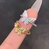 Anel Irregular Pregueado Exquisito e Versátil para Mulheres, Abertura que Não Desbota, Anel de Dedo Indicador Estilo Simples Acessível de Luxo Ajustável Novo