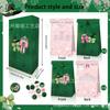 LB375 Comércio Exterior Rosa Verde Bruxa Magia Coroa Laço Festa de Aniversário Doce Presente Saco de Papel Kraft