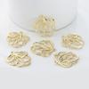 Versión coreana de colgante de flor hueca de aleación que combina con todo, accesorios de colgante, material para accesorios de joyería DIY, aretes