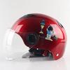 Casco Transfronterizo Coche Eléctrico Femenino Harley Espacio Batería Coche M Pintura de Dibujos Animados Verano Adulto Seguridad Medio Casco