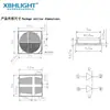 Fabricante 3030LED perlas de lámpara infrarroja luz blanca 850led parche 3030 perlas de lámpara monitoreo de seguridad luz de relleno
