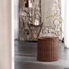 Lixeira de Luxo Acessível Estilo B&B Rattan Sintético Sala de Estar Quarto Casa Madeira Sintética de Grão Grande Cesto de Papel Retrô