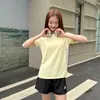 Conjunto Esportivo Casual Leve de Oxigênio Novo para Primavera e Verão, Conjunto de Duas Peças com Shorts de Manga Curta Respirável para Ciclismo e Corrida ao Ar Livre Atacado