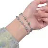 "Mar Coralino" Fresco Nuevo Estilo Chino Azul Marino Imitación Zirconia Pulsera Exquisita Nueva de Aspecto Elevado Elegante Joyería de Mano para Mujeres