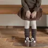 Zapatos Shang Mian Calentadores de Pierna de Algodón para Niños Otoño Invierno Engrosados Cálidos Lindos Dibujos Animados Muñeca 3D Niña Cubre Piernas para Bebé
