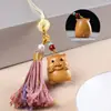 Cadena para Teléfono Móvil de Signo Zodiacal de Sándalo Colgante para Bolso de Coche Llavero de Animal Pequeño Colgante Accesorios de Borla de Colores