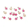 Colgantes de Estrella Coloridos en Colores Macaron, Dijes de Estrella de Cinco Puntas Esmaltados, Accesorios Hechos a Mano para Pulseras y Collares DIY
