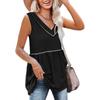 Ropa de mujer transfronteriza 2022 Amazon Europa y América verano nueva estación independiente sin mangas color sólido cuello en V chaleco superior