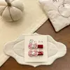 Otoño e Invierno Estilo Coreano Fieltro de Lana Corazón Dulce Terciopelo Pinza para el Pelo Versátil Niños Pinza Lateral Roja Año Nuevo y Navidad