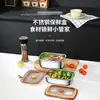 Uau! Caixa de Armazenamento de Aço Inoxidável de Grau Alimentício, Marmita Selada, Recipiente de Almoço Portátil, Recipiente para Frutas Seguro para Geladeira