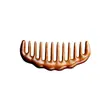 Peine de Dientes Anchos para Cabello Rizado, Especial para Permanente, Peine Alisador de Madera de Sándalo para Mujer, Peluquería Casera, Peine Meridian para Masaje de Cabeza