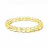 Tk Amazon Pulsera Transfronteriza Cristal Púrpura Cristal Piedra Natural Grava Juego de Dos Piezas Estilo Apilamiento Mariposa Pulsera