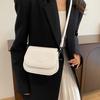 Bolsa pequena quadrada estilo coreano texturizada casual crossbody bolsa pequena bolsa simples fofa feminina 2024 nova bolsa de ombro bonita e elegante