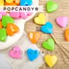 Cuentas de Acrílico de Agujero Grande en Forma de Corazón de Colores Sólidos Sueltas para Colgantes Hechos a Mano DIY, Pulseras, Cadenas para Teléfono, Materiales para Cuentas