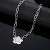 Nuevo Collar de Cristal Europeo y Americano Transfronterizo con Colgante de Estrella de Cinco Puntas de Diamante Hebilla Ot Estilo de Lujo Accesible Cadena para la Clavícula Accesorios Joyería para Mujeres