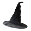 Sombrero Mágico de Fieltro de Gandalf Sombrero de Mago para Halloween Fiesta de Baile del Festival Sombrero de Bruja Sombrero Puntiagudo Plegado Sombrero de Fiesta para Actuación