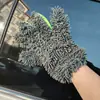 Terciopelo Chenilla Guante de Cinco Dedos para Lavado de Autos Felpa Paño para Limpiar el Coche No Fácil de Dañar Malla Sándwich Trapo de Limpieza