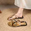 Chanclas Planas con Tiras Cruzadas para Mujer, Nuevas Sandalias de Playa de Moda Verano 2026 para Vacaciones, Casuales y Versátiles