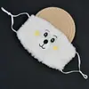 Mascarilla de Invierno con Oso de Peluche, Ajustable, Engrosada y Cálida, Bordada, Linda Mascarilla de Peluche, Cortavientos y a Prueba de Frío