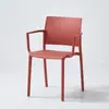 Silla Nórdica de Plástico con Respaldo Silla Gruesa para Mesa de Comedor Silla Simple para Escritorio Apilable para Hogar Apartamento Pequeño Silla de Comedor