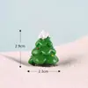 Paisagem miniatura de boneco de neve de Natal, arranjo em vaso com cena de neve, pequenas peças decorativas, pingente de chaveiro Papai Noel, presentes de resina, atacado