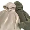 Sudadera Gruesa de Gamuza para Hombre Moda Otoño e Invierno Marca Duffy Guapo Americana Oversize Holgada Engrosada con Capucha Chaqueta
