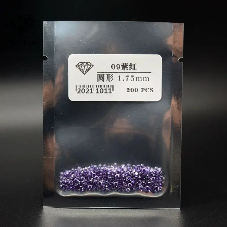 圆形 紫红小钻