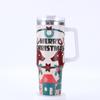 Transfronteiriço Halloween Natal 40oz copo de sorvete criativo 3d impressão alça Copo de carro dupla camada Vácuo Thermos copo