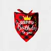 "Historia de Cumpleaños" Bandana Triangular de Cumpleaños para Mascota, Babero para Perro, Tela para Eventos de Mascotas, Fiesta de Cumpleaños para Mascotas