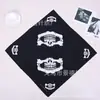Lenço Quadrado Mágico de Algodão com Estampa de Caveira Bandanas para Esportes ao Ar Livre, Ciclismo, Hip Hop Acessórios de Vestuário