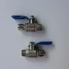 Conector de Três Vias para Filtro Doméstico, Kit Combinado de Válvula de Escape de Aço Inoxidável de Duas Vias e Manômetro, Sistema Imperial