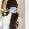 Sol da Califórnia ~ elástico de cabelo grande listrado amarelo para mulheres, corda de cabelo de alta qualidade, estilo francês, cabeça de bola, elástico grande