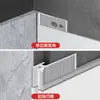 Tira de Esquina de Aleación de Aluminio para Azulejo y Pintura de Látex para Esquinas de Pared, Tira de Borde Invisible de Metal para Prevenir Grietas, Tira de Esquina