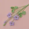 Productos Terminados Transfronterizos, Flores Tejidas a Mano, Ramo de Hilo de Tulipán Individual, Recuerdo, Decoración Tejida, Flores Artificiales al por Mayor
