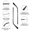Pernas de Óculos de Cobre Branco Estilo D Acessórios para Pernas de Óculos, um Par de Peças de Reposição Universais para Pernas de Óculos, Dente Único 1mm Atacado